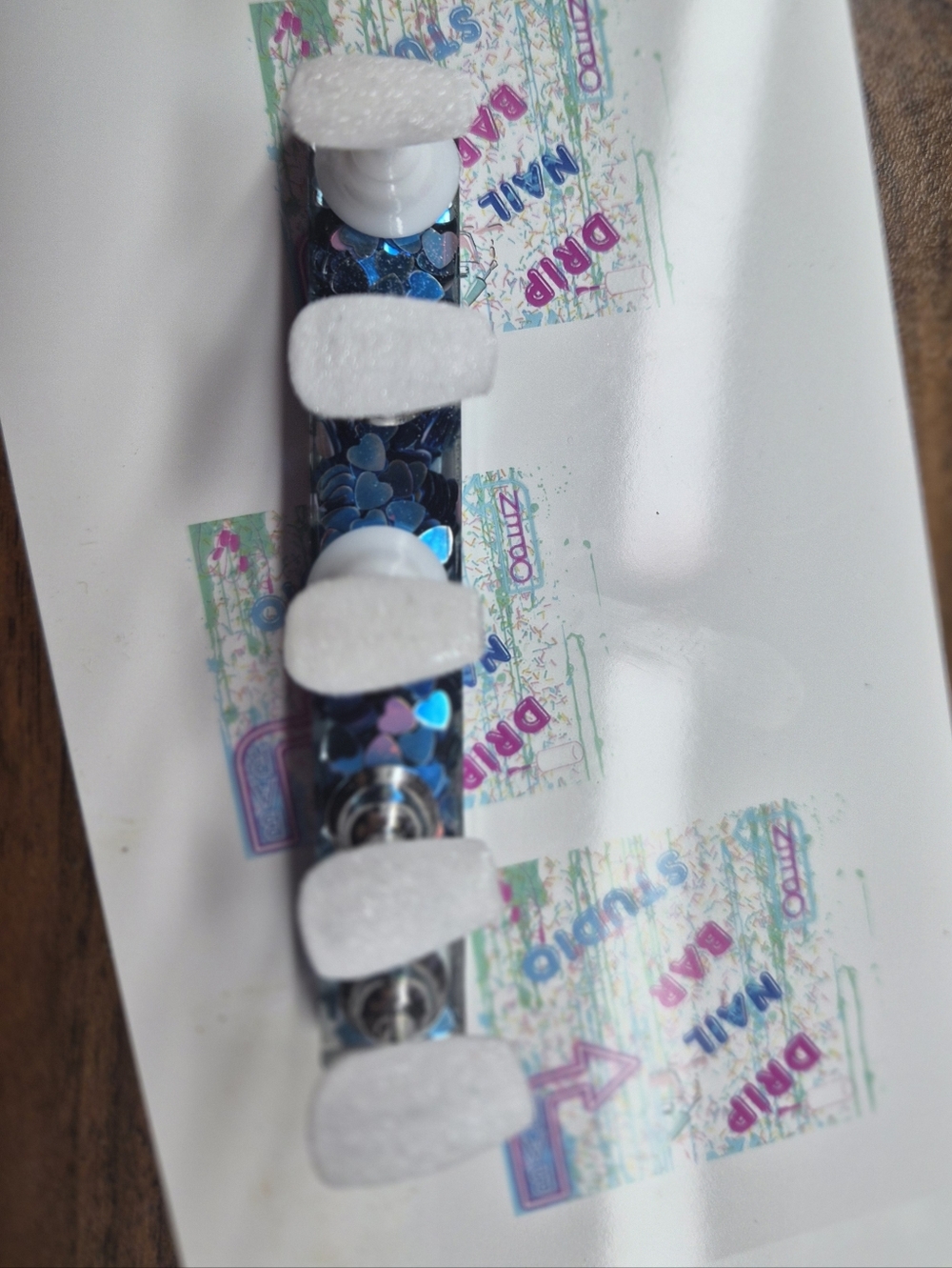 White Press On Nails